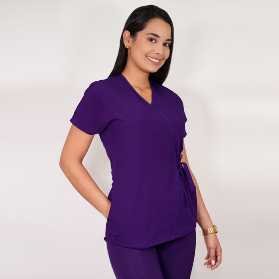 Delantal Mujer antifluidos Azucena. Morado - Art. AZUCENA-4-A